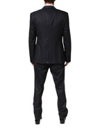 Dolce & Gabbana Black MARTINI 2 Buttons Suit 3 Piece Suit