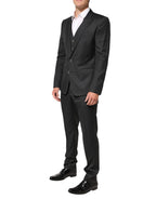 Dolce & Gabbana Black MARTINI 2 Buttons Suit 3 Piece Suit