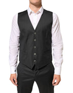 Dolce & Gabbana Black MARTINI 2 Buttons Suit 3 Piece Suit