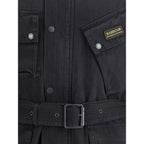 Barbour International Black Cotton Coat