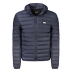 Cavalli Class Blue Polyester Men Jacket
