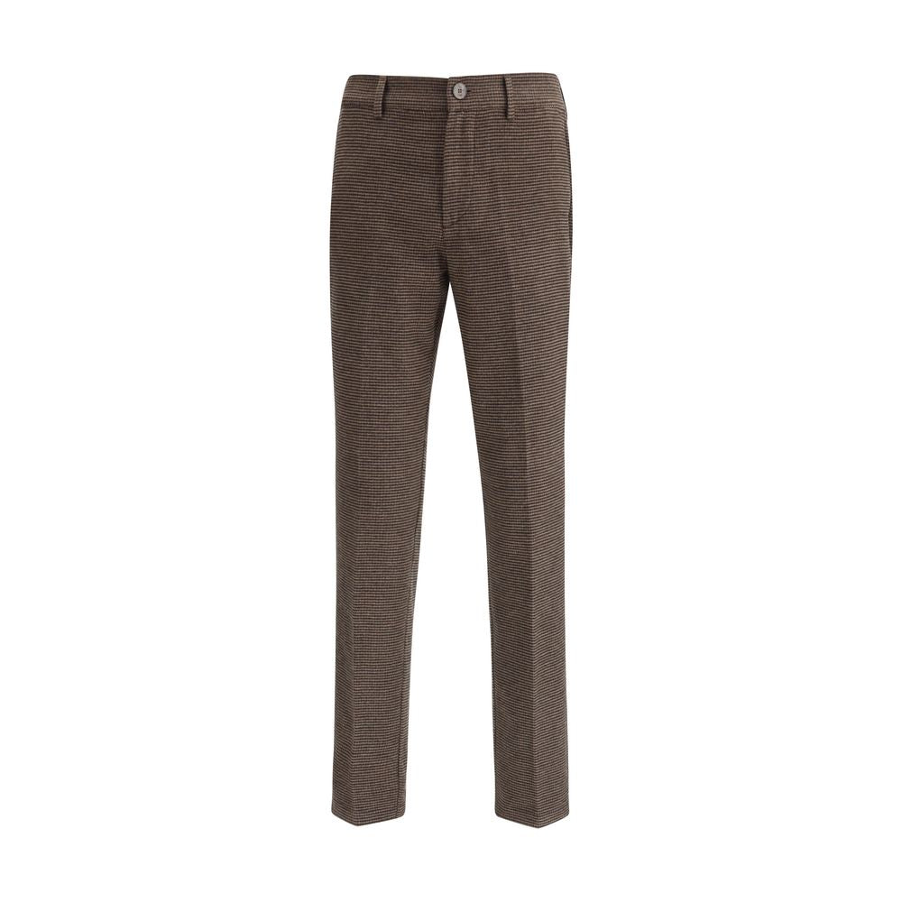 Cruna Brown Cotton Casual Pants
