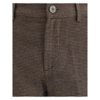 Cruna Brown Cotton Casual Pants