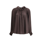 Burberry Brown Silk Blouse