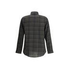 Saint Laurent Green Cotton Pattern Shirt