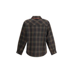 Represent Brown Cotton Pattern Shirt