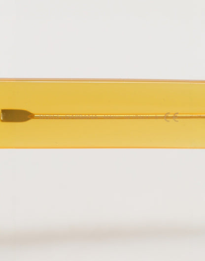 Dolce & Gabbana Yellow Acetate Eccentric Sartorial Sunglasses