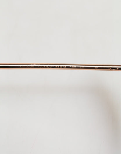 Dolce & Gabbana Lucia Gold Metal Cat Eye Red Lenses Sunglasses