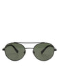 Dolce & Gabbana Matte Black Steel Frame Gray Lens Sunglasses
