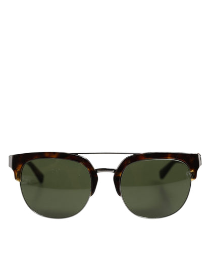 Dolce & Gabbana DG4317F Brown Tortoiseshell Pilot Frame Shades Sunglasses