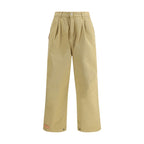 PDF Channel Beige Cotton Casual Pants