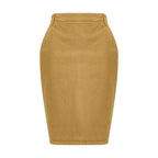 Saint Laurent Beige Denim Skirt