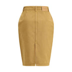 Saint Laurent Beige Denim Skirt