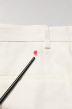 Dolce & Gabbana White Linen Formal Dress Men Trouser Pants