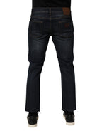 Dolce & Gabbana Dark Blue Cotton Skinny Men Denim Jeans