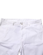 Dolce & Gabbana White Cotton Stretch Men Bermuda Pants