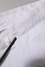 Dolce & Gabbana White Cotton Stretch Men Bermuda Pants