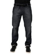 Brian Dales Dark Blue Washed Skinny Men Denim Trouser Jeans