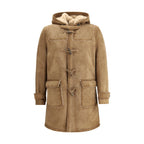 D'amico Brown Leather Coat