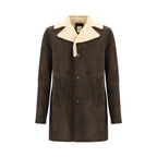 D'amico Brown Leather Coat