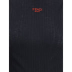 Fendi Black Wool Top