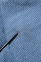 AGLINI Blue Cotton Slim Fit Collared Long Sleeve Casual Shirt