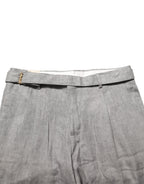 Briglia 1949 Gray Mid Waist Dress Formal Skinny Men Pants