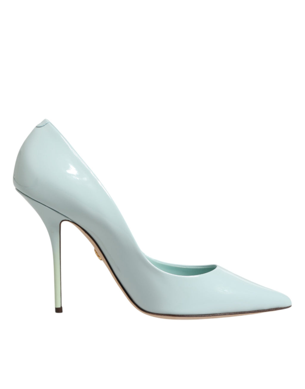 Dolce & Gabbana Mint Green Leather Stiletto Heels Pumps Shoes