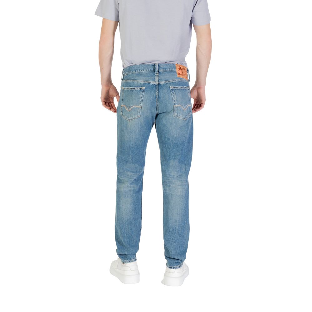Replay Blue Cotton Skinny Jeans