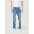 Replay Blue Cotton Skinny Jeans