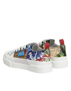 Dolce & Gabbana Multicolor Patchwork Low Top Sneakers Shoes