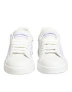 Dolce & Gabbana White Mesh Inserts Low Top Sneakers Shoes