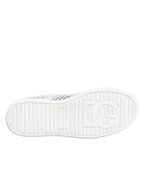 Dolce & Gabbana White Mesh Inserts Low Top Sneakers Shoes