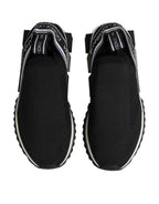 Dolce & Gabbana Black Slip On Sorrento Low Top Sneakers Shoes