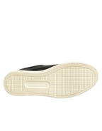 Dolce & Gabbana Black Leather Sacred Heart Sneakers Shoes