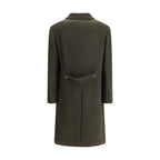 Cruna Green Fleece Wool Coat