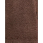 Cruciani Brown Wool Turtleneck