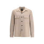 ZEGNA Beige Cashmere Coat