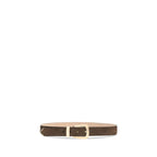 Khaite Brown Calf Leather Bos Taurus Regular Belt