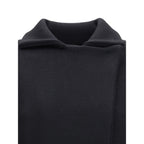 Ella Black Merino Wool Coat