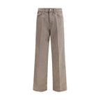 Jacob Cohen Brown Cotton Relaxed Fit Jeans
