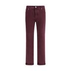 Brunello Cucinelli Purple Cotton Slim Fit Jeans