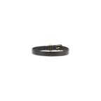 Valentino Garavani Black Calf Leather Bos Taurus Bracelet