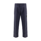 Stone Island Purple Cotton Casual Pants