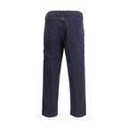 Stone Island Purple Cotton Casual Pants
