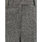 Valentino Gray Wool Casual Pants