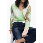 Desigual Green Elastane Sweater
