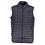 Gianmarco Venturi Blue Polyamide Sleveless Jacket
