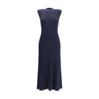 SA SU PHI Blue Cashmere Casual Dress