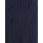 SA SU PHI Blue Cashmere Casual Dress